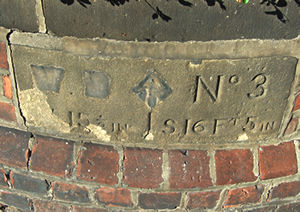 WD boundary stone, Tower House, Fishergate