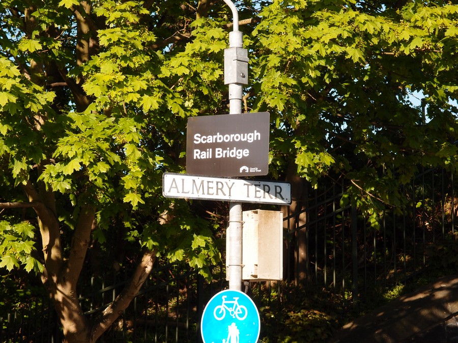 Signs by Scarborough Bridge, 5 May 2017