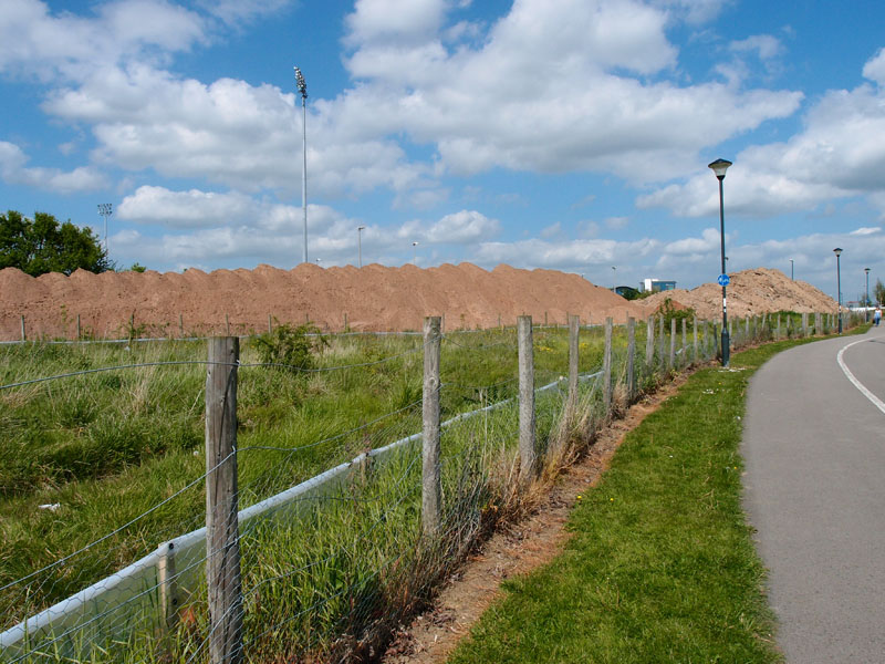 Monks Cross, approaching the stadium site, May 2015