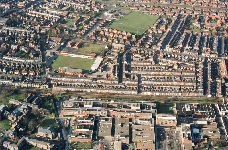 Aerial view of the area, 2000 (City of York Council, archives)