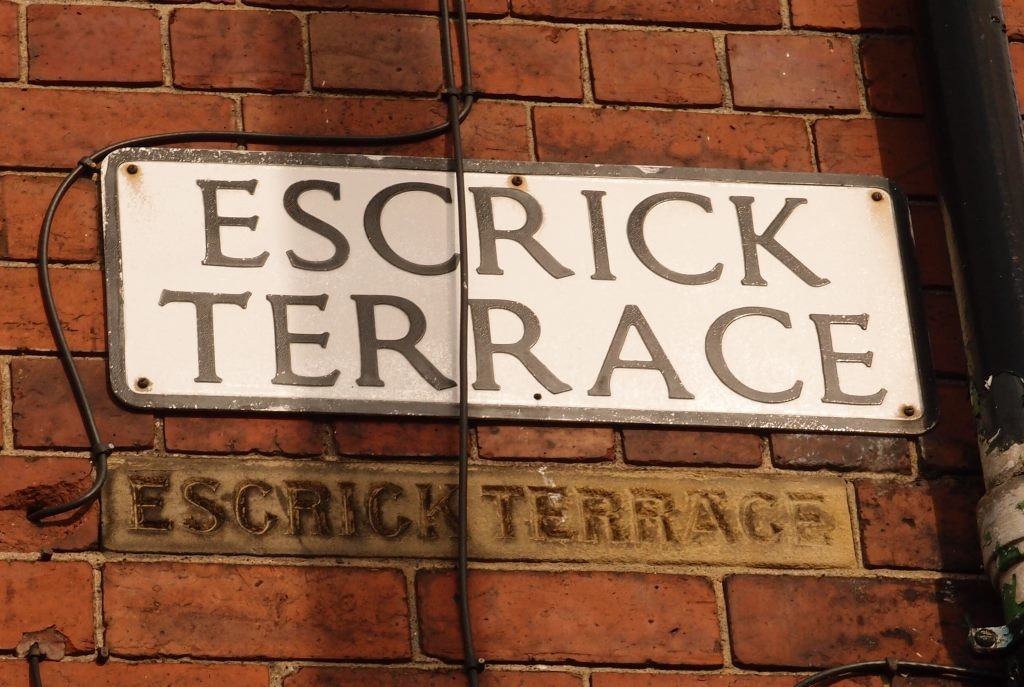 Escrick Terrace, street signs old and new