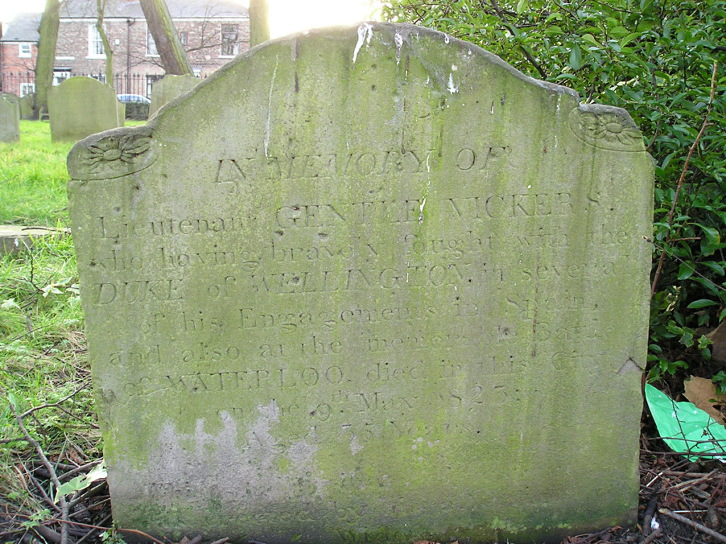 Gentle Vickers headstone, Bishophill, 31 Jan 2007