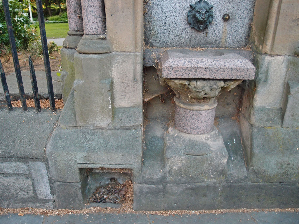 Museum Street's non-operational drinking fountain