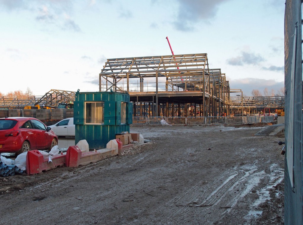 Construction underway: new mental health hospital, Haxby Road, 13 Dec 2018