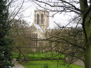 Minster from the city walls by Bootham Bar, March 2004