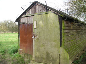 Shed, blending in, in a weathered kind of way