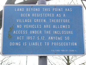 Sign quoting Inclosure Act 1857 (section 12)