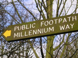 Millennium Way sign