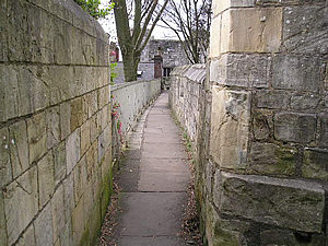 Walls towards Bootham Bar