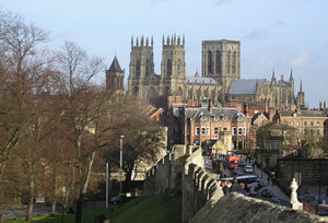 Minster,from the city walls by York station