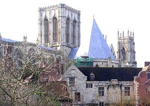 York Minster from the city walls, 21 January 2004