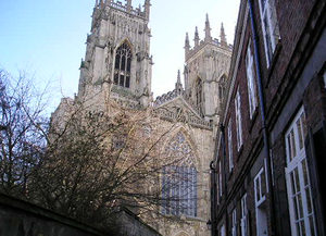 Minster, west end, from Precentor's Court, January 2004