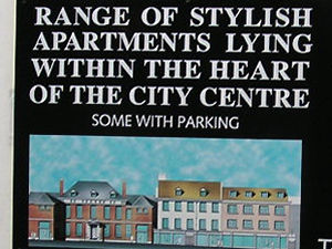 Ad for Low Petergate redevelopment, from hoarding