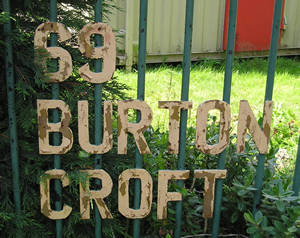 Sign: Burton Croft