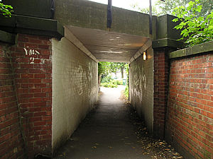 Tunnel under the York to Scarborough railway line